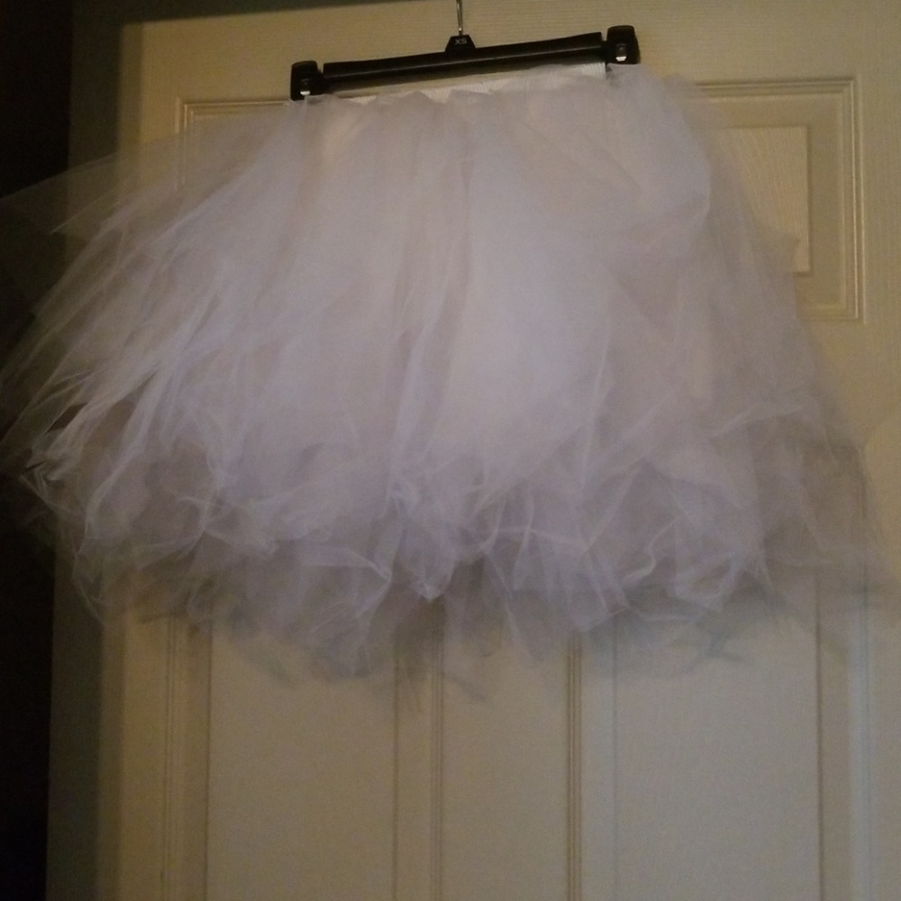 White tulle tutu